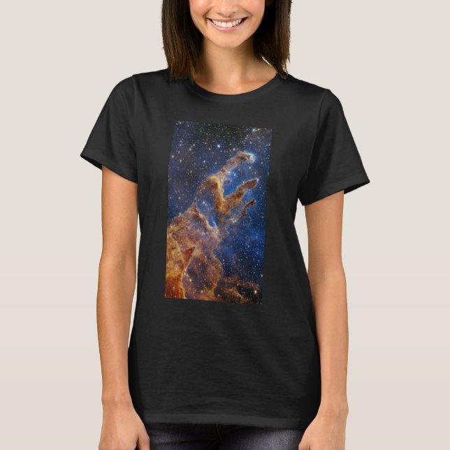 Camiseta Pilares da Criação Nebulosa da Águia Telescópio We (Frente)