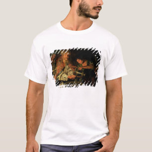 Camiseta Pilate que lava suas mãos (óleo em canvas)