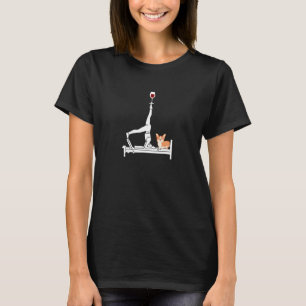 Camiseta Pilates Corgi Fofo Reformador Pilates Amante de Vi
