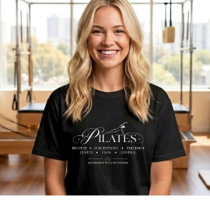 Camiseta Pilates de Luxo Os Princípios Básicos White