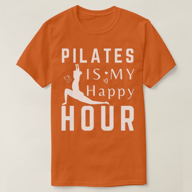 Camiseta Pilates é a minha felicidade 15 (Frente do Design)