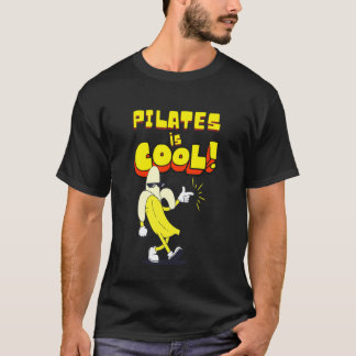 Camiseta Pilates é Banana Legal de Treino de Yoga Esteira