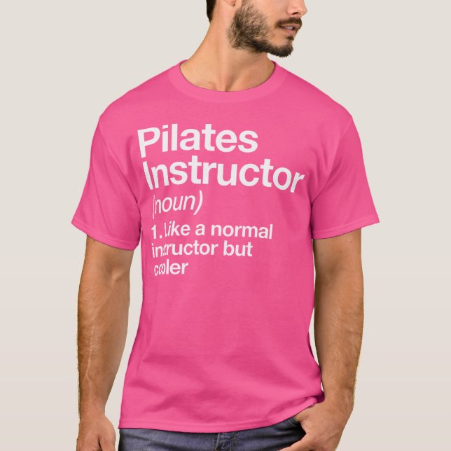 Camiseta Pilates Instrutor Definition Funny Trainer Gym Sp (Frente)