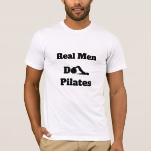 Camiseta *~* Pilates - os homens reais fazem o branco de