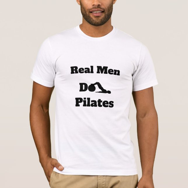Camiseta *~* Pilates - os homens reais fazem o branco de (Frente)