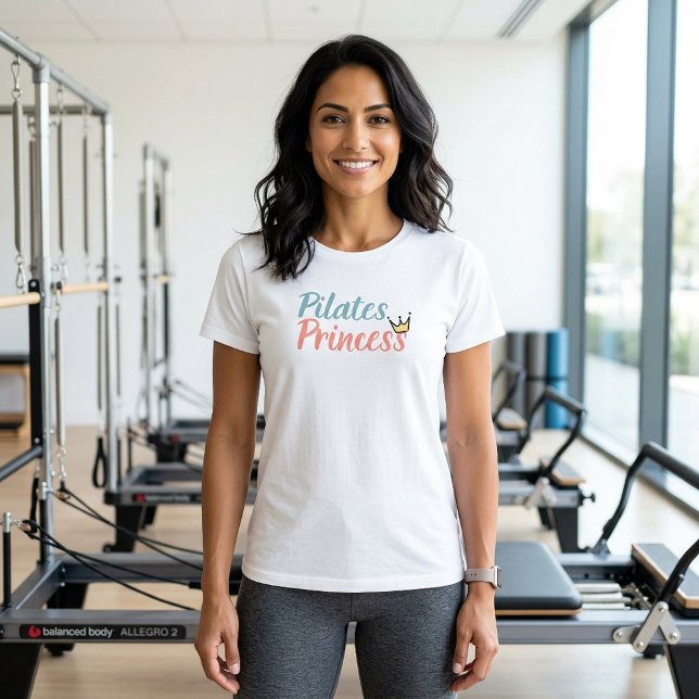 Camiseta Pilates Princess Modern Yoga Meditation Tshirt (Pilates Princess Tshirt)