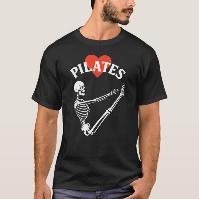 Camiseta Pilates Skeleton Heart (Frente)