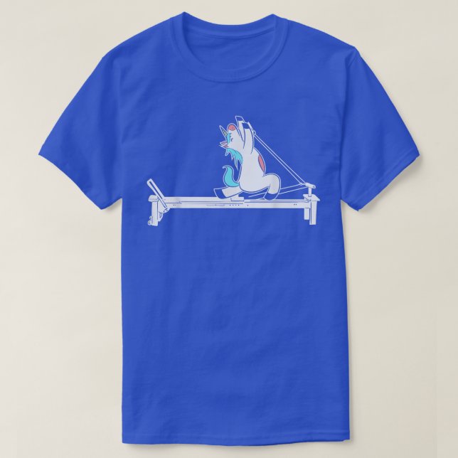 Camiseta Pilates Unicorn Fitness Eercise Training Meditatio (Frente do Design)