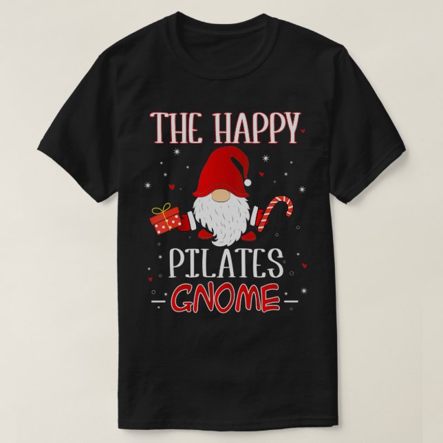 Camiseta Pilates XMas Gnomo Figurino do Grupo de Natal (Frente do Design)