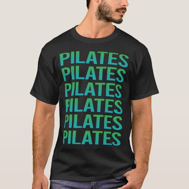 Camiseta Pilatos de Texto Gradiente (Frente)
