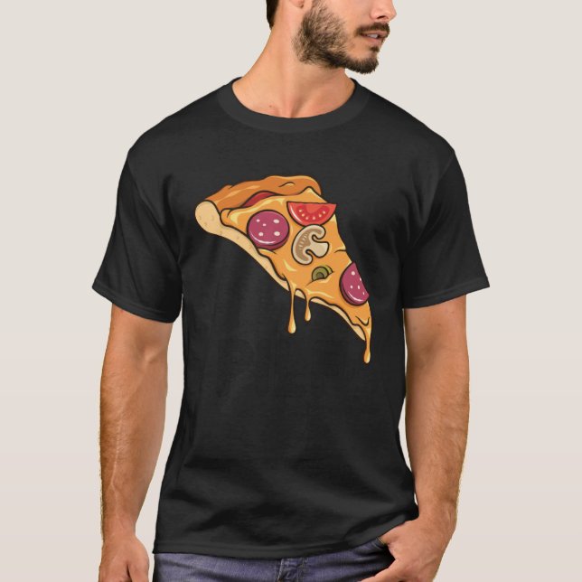 Camiseta Pilf Pizza  Pepperoni Pastry Food  Foodies (Frente)