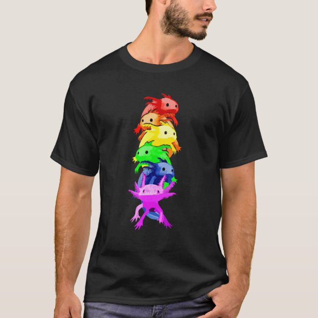 Camiseta Pilha Axolotl Lgbt (Frente)