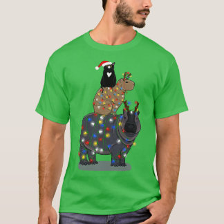 Camiseta Pilha de Animais de Natal