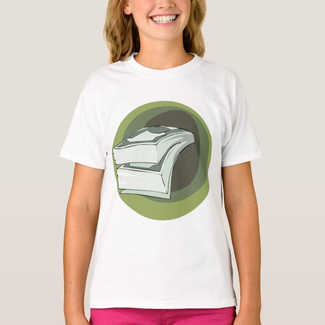 Camiseta Pilha de Dinheiro em Notas Verdes (Frente)