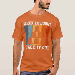 Camiseta Pilha de esporte Pilhas Xícara de velocidade empil