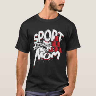 Camiseta Pilha de Esportes Mãe Speed Stacker Pilha de Espor