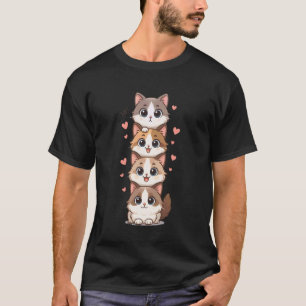 Camiseta Pilha de gatinhos engraçados e fofos de gatos de r