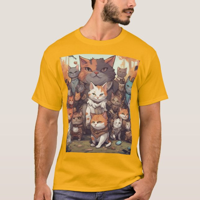 Camiseta Pilha de Gato (Frente)
