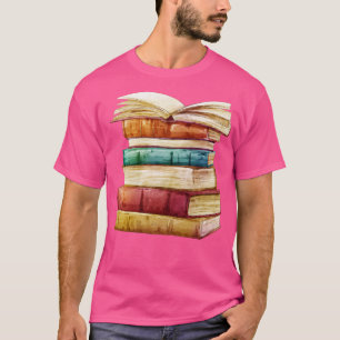Camiseta Pilha de livros