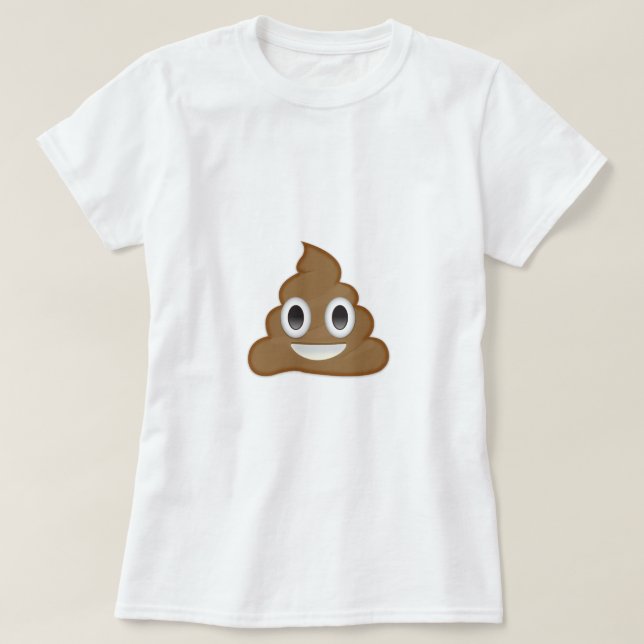 Camiseta Pilha de Poo Emoji (Frente do Design)