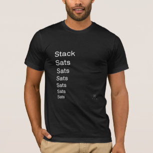 Camiseta Pilha de Sats Preto