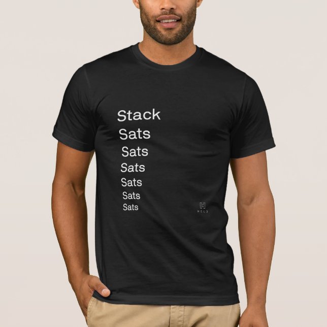 Camiseta Pilha de Sats Preto (Frente)