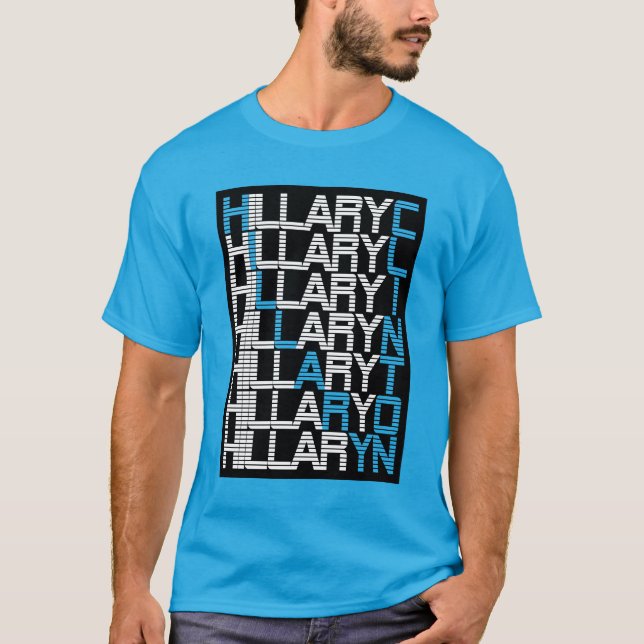 Camiseta pilha do tipo clinton hillary (Frente)