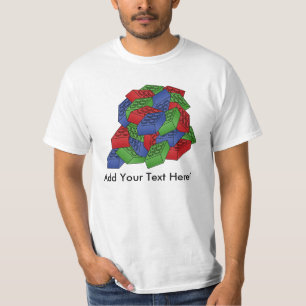 Camiseta Pilha dos blocos de apartamentos - ilustração do