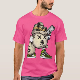 Camiseta Pilhas de Dinheiro Recebem Presente de Hip Hop de 