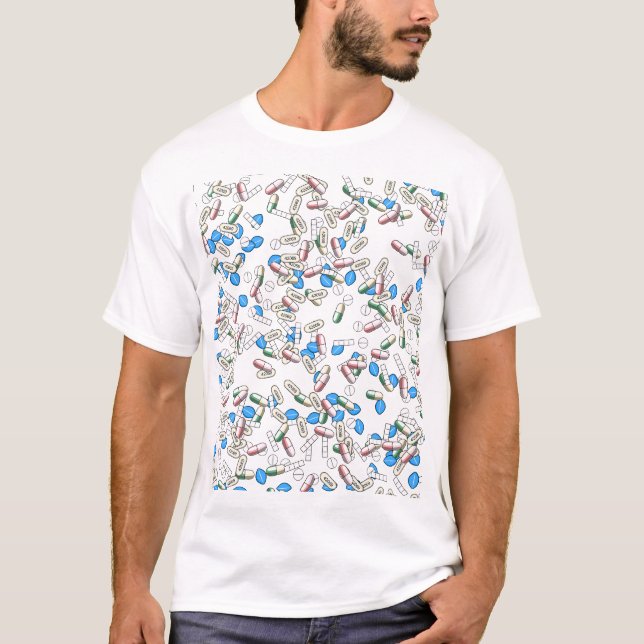 Camiseta Pill Sprinkles Pattern (Frente)