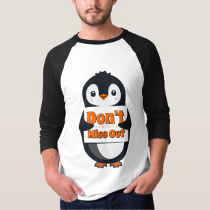 Camiseta Pillow de Arremesso do Pinguim Não Perca