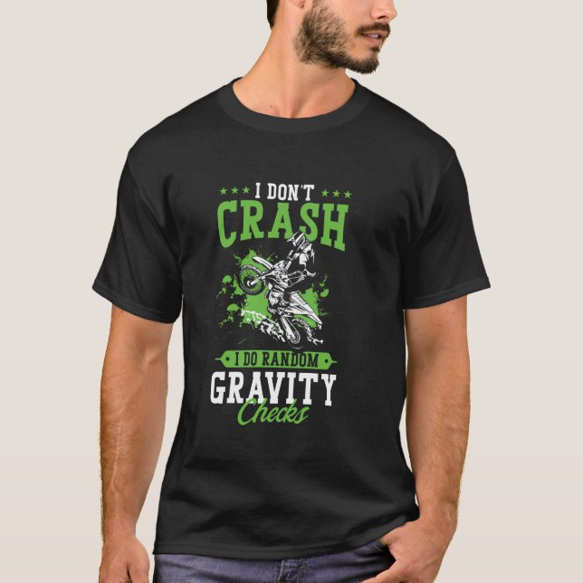Camiseta Pilot de Moto de Terra Eu Não Sofro Acidente Eu Fa (Frente)