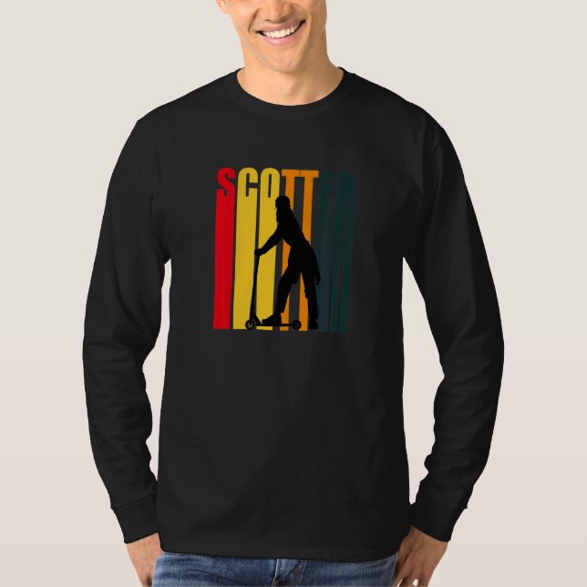Camiseta Pilot de Scooter Retro E Scooter Scooter de Kick (Frente)