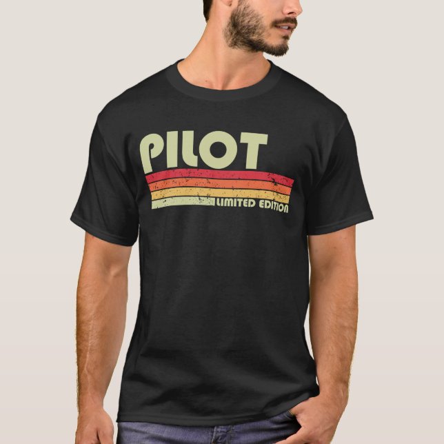 Camiseta PILOT Funny Job Title Profession Birthday Worker (Frente)