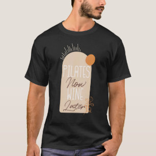 Camiseta Pilota Agora Vinho Mais Tarde Boho Estilo De Vinta