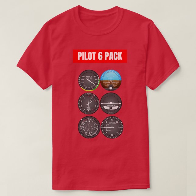 Camiseta Piloto 6 Pack 1 (Frente do Design)