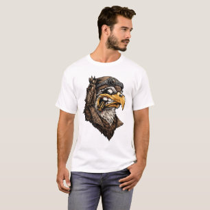 Camiseta Piloto Águia Steampunk – Animal Aviador Vintage