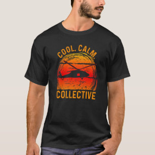 Camiseta Piloto Coletivo de Helicóptero legal Calmo