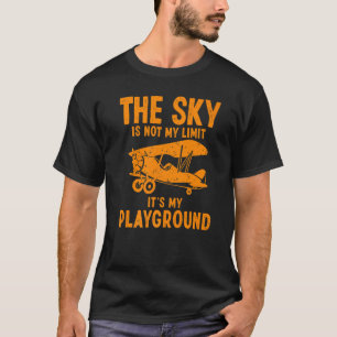 Camiseta Piloto Cujo Piloto De Aviação Para Mulheres De Uso