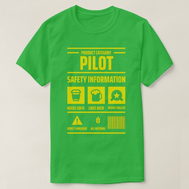 Camiseta PILOTO da categoria do produto (Frente do Design)