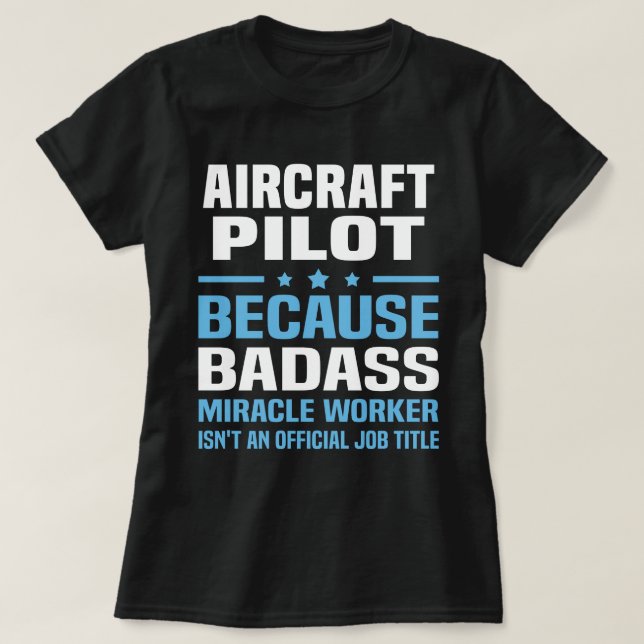 Camiseta Piloto de aeronave (Frente do Design)
