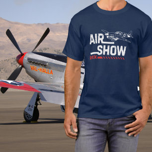 Camiseta Piloto de aeronave P-40 Vintage na Segunda Guerra 
