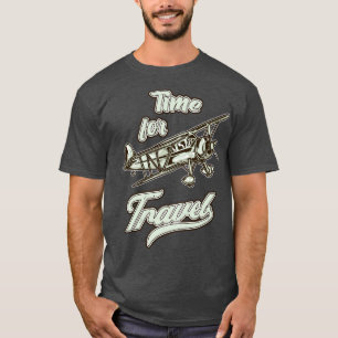 Camiseta Piloto de aeronave propulsora de avião viagem