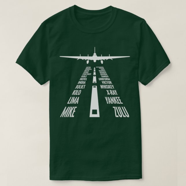 Camiseta Piloto de Aterrissagem da Fortaleza Voadora B17  (Frente do Design)