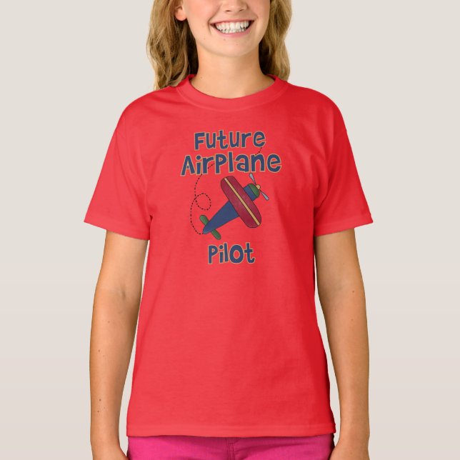 Camiseta Piloto de avião futuro (Frente)