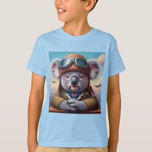 Camiseta Piloto de avião Koala