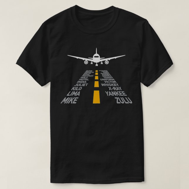 Camiseta Piloto de avião Oferta Aeroporto de Pista Telefôni (Frente do Design)