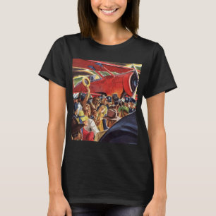 Camiseta Piloto de Avião Propulsor Único Vintage com Papara