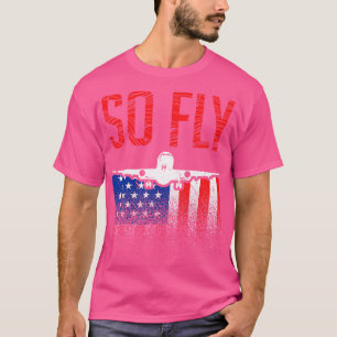 Camiseta Piloto de avião So Fly USA
