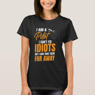 Camiseta Piloto De Avião Vintage Jet Plane I É Piloto I Ca